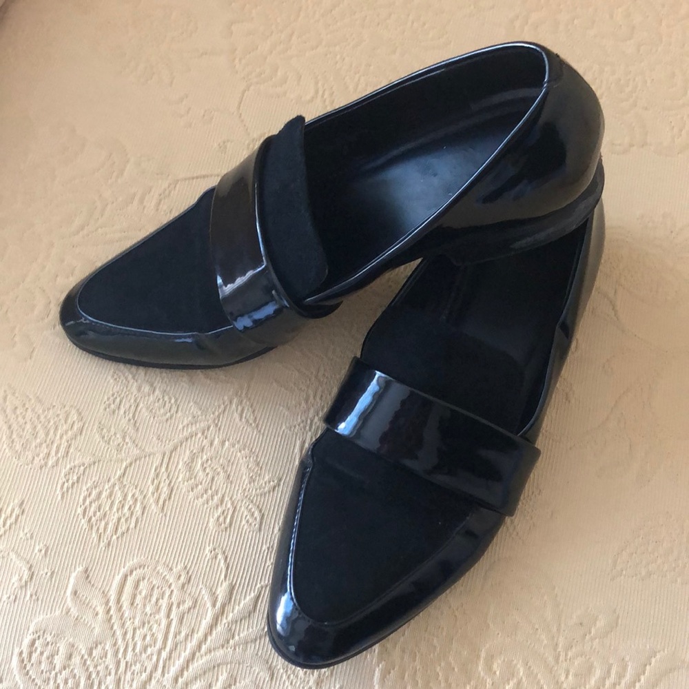 Marc Fisher Patent & Suede Flats